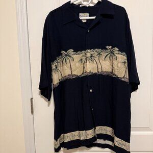 Men’s Bamboo Cay Hawaiian Polo Shirt- XL